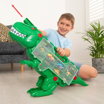 Teamsterz Beast Machines Spielzeug Set T-Rex Transporter mit Licht & Sound