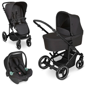 Circle by ABC Design 3-in-1 Kinderwagen Aversa 4 All in One Combiwagen Night zwart