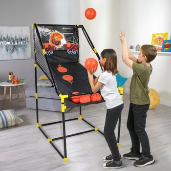 E-Jet Sport Game Basketball Arcade Games (Online Battle & Challenge, Shoot  Hoops) - Electronic Arcade Basketball Games, Dual Shot 