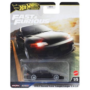 Hot Wheels Fast & Furious Diecast Car 1993 Honda Civic Coupe EX EJ1 1:64 Scale