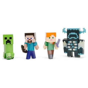 Minecraft Diecast Action Figures 6.3cm 4 Pack