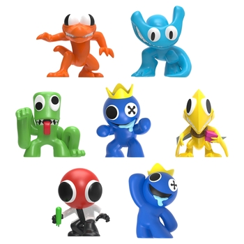 Rainbow Friends Purple, Orange, Green & Blue Figure 4-Pack (Neon Finishes!)