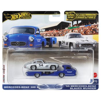 Hot Wheels Premium Team Transport Mercedes-Benz 300 SL und '55 Mercedes-Benz Blaues Wunder