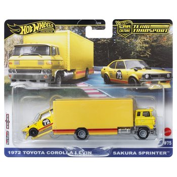 Hot Wheels Premium Team Transport 1972 Toyota Corolla Levin und Sakura Sprinter