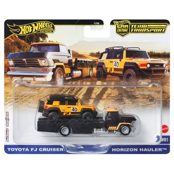 Hot Wheels Toyota FJ Cruiser & Horizon Hauler Car and Hauler 1:64 Scale 2 Pack