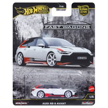 Hot Wheels Premium Car Culture Fast Wagons Audi RS 6 Avant 1:64 Scale with Chase Car