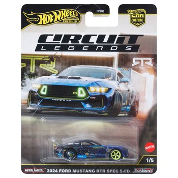 Hot Wheels Real Riders 2024 Ford Mustang RTR Spec 5-FD Drift Metal Car 1:64 Scale Assortment