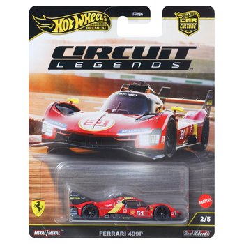 Hot Wheels Real Riders Ferrari 499P Metal Car 1:64 Scale with Chase Car Assortment