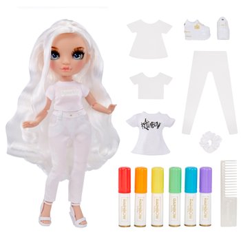 Rainbow Vision Rainbow High Rainbow Divas- Sabrina St. Cloud (Rose-Quartz  Pink) Fashion Doll. 2 Designer Outfits to Mix & Match with Vanity PLAYSET