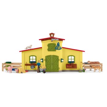 schleich 42407 FARM WORLD – Ferme avec étable et animaux, coffret de 97  pièces avec figurines de fermier, plusieurs animaux et accessoires, jouets  de ferme pour enfants dès 3 ans : : Jeux et Jouets