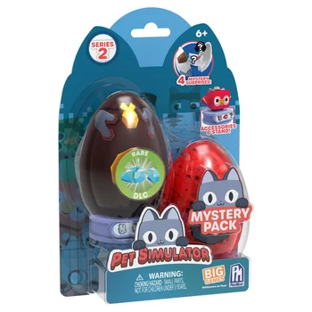 Pet Simulator X Mystery Figure Hanger Bundle of 4 Packs - with Possible DLC  Code Included.
