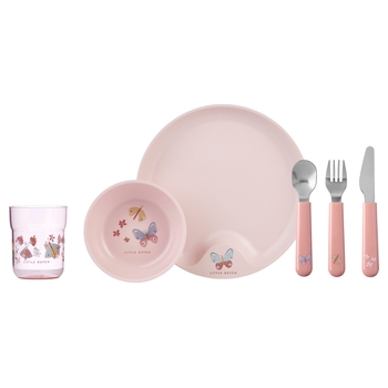 Little Dutch Mepal Kindergeschirr Set Mio 6-tlg. Flowers & Butterflies