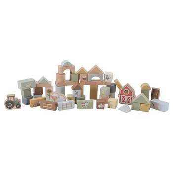 Little Dutch Houten Blokken in Ton Little Farm
