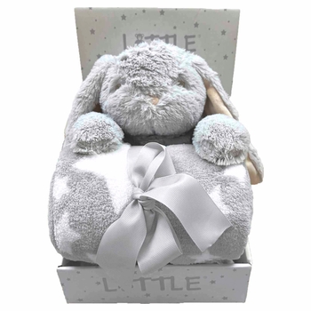 LITTLE Geschenkset Knuffel Haas met Deken
