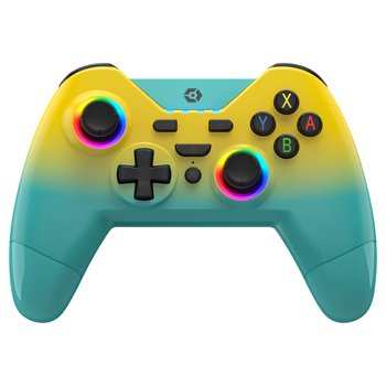 Gioteck WX4+ Wireless RGB Controller For Switch And PC | Yellow/Teal