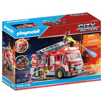 Camion avec benne et plateforme - City Action - 70444 PLAYMOBIL : la boîte  à Prix Carrefour