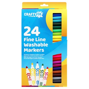 Crafty Co. Washable Markers Fine Tip Set 24 Piece