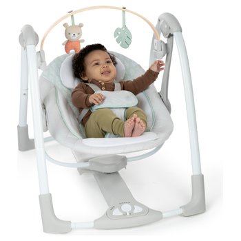 Ingenuity Elektrische Baby Swing Cozy Spot Schommelstoel Swing 'n Go grijs