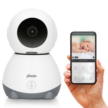 Alecto WLAN Babyphone mit Kamera SMARTBABY10 Video Babymonitor grau