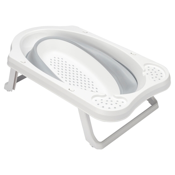 keeeper Babybadewanne Maja weiß/grau