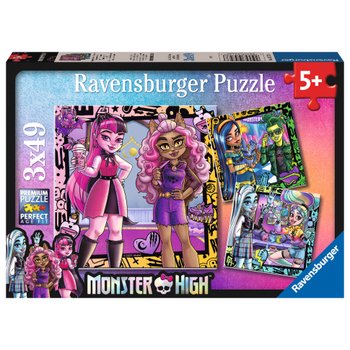 Ravensburger Monster High Jigsaw Puzzles Pack 3 x 49 Pieces
