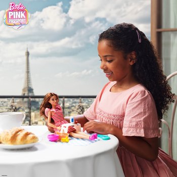 Barbie Pink Passport Paris Barbie Doll with Accessories