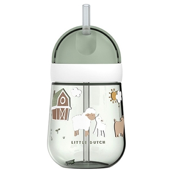 Little Dutch Mepal Trinkbecher mit Strohhalm Mio 300 ml Little Farm