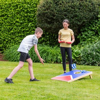 Wooden Cornhole Board with Bean Bags Set