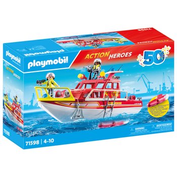 PLAYMOBIL Action Heroes 71598 Feuerlöschboot