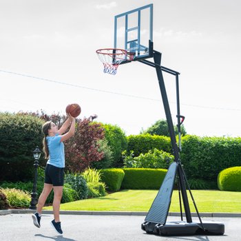 247 - 305cm Thorpe Sports Basketball Stand with 48" Backboard & Rebound