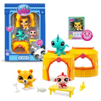 Littlest Pet Shop Set Tiki Jungle met 3 dierenfiguren