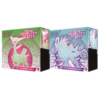 Pokémon Karten Karmesin & Purpur Top-Trainer-Box Gewalten der Zeit sortiert