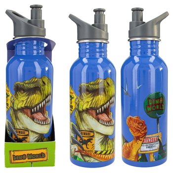 Dino World Trinkflasche Edelstahl Danger