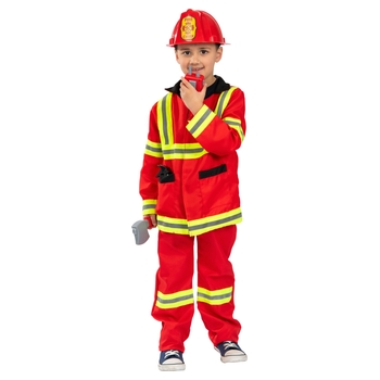 Fire Chief Costume and Accessories Dress-Up Set