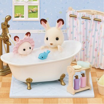 Sylvanian Families House Furniture Bath and Shower Set