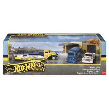 Hot Wheels Premium Collector Display Set Motorhead Madness 4 Pack