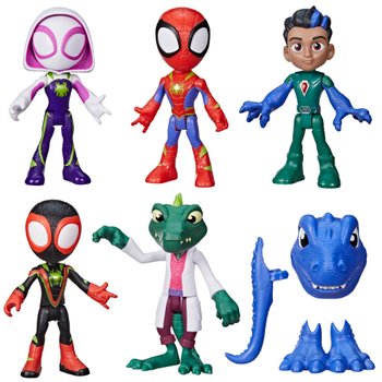 Spidey and His Amazing Friends Character Figures Dino-Webs Dino Heroes & Lizard Set