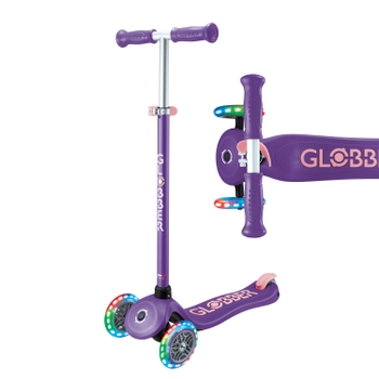 Globber PRIMO PLUS LIGHTS Scooter Purple