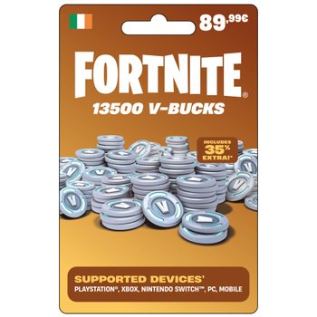 13,500 Fortnite V-Bucks Gift Card