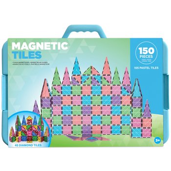 Magnetic Tiles 150-Piece Pastels & Diamonds Tiles Building Set