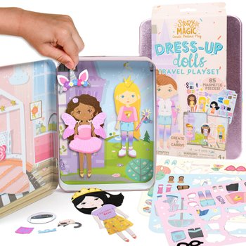 Story Magic Anziehpuppen-Set mit Aufbewahrungs-Dose 86-tlg.