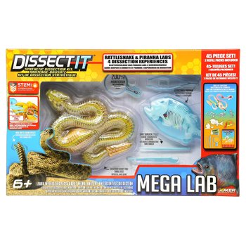 Dissect-it Anatomy Kit Mega Lab Rattlesnake and Piranha