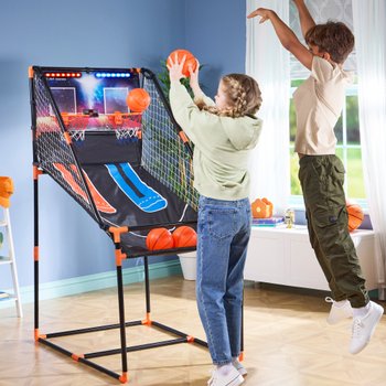 Double Shot Basketball Electronic Arcade Machine with Timer