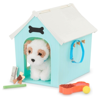 Our Generation Pets Plush Puppy Deluxe Dog House Playset