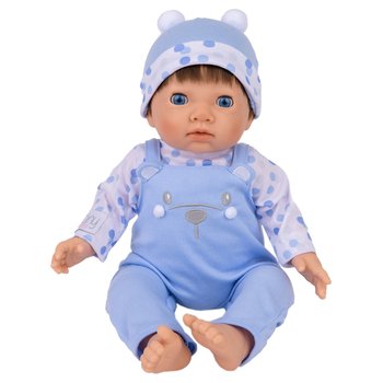 Tiny Treasures Weighted Baby Doll Blue Bear 44cm