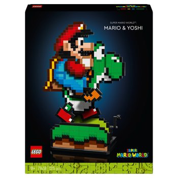 LEGO Super Mario 71438 Super Mario World: Mario & Yoshi Interactive Model Set for Adults
