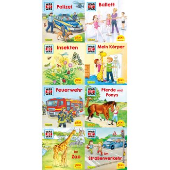 WAS IST WAS Minibücher sortiert