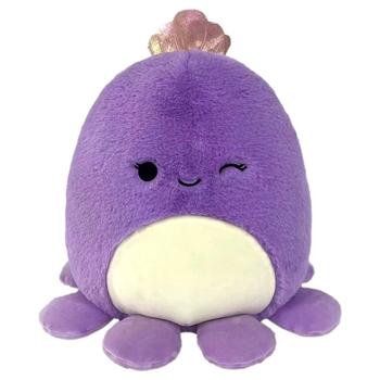 Original Squishmallows Fuzz-A-Mallows Plush Violet the Purple Octopus 30cm