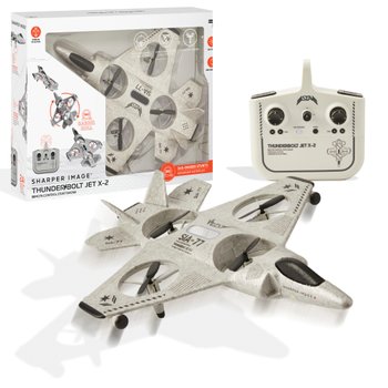 Sharper Image Remote Control Stunt Drone Thunderbolt Jet X-2