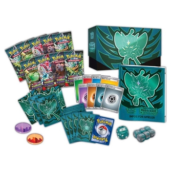 Pokémon Karten Karmesin & Purpur Maskerade im Zwielicht Top-Trainer-Box